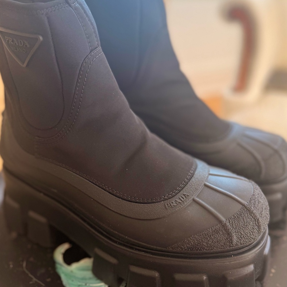 Prada Black Ankle Boots
